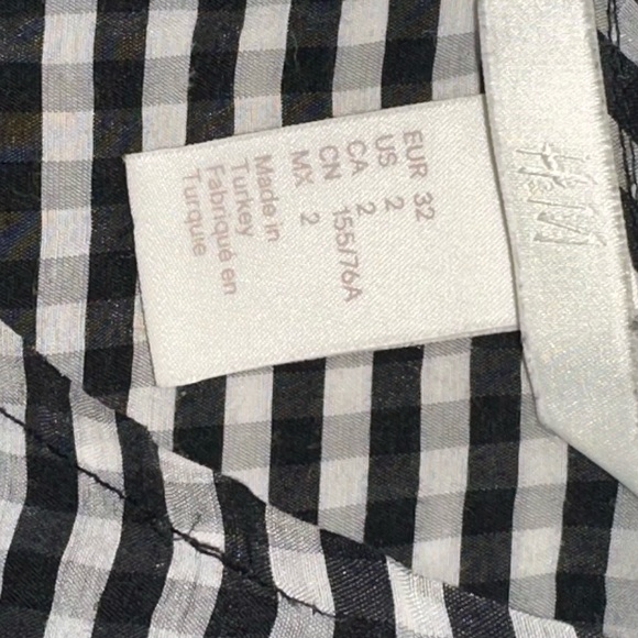 H&M Black and White Checkered Blouse - Picture 6 of 7
